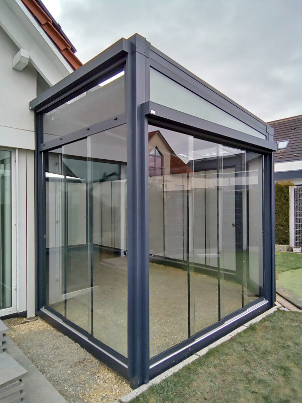 Je nach Wunsch und Sonnenstand bleiben die Markisen oben